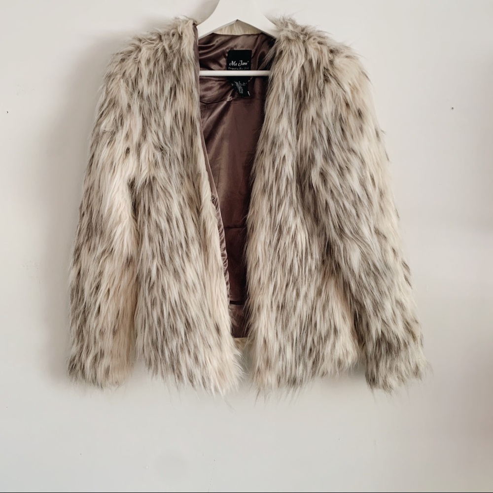 Faux fur jacket